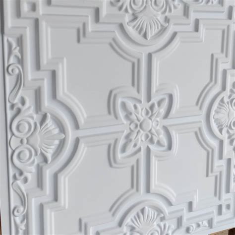 Pl16 Faux Painting Ceiling Tiles White Matt 3d Embossed Etsy