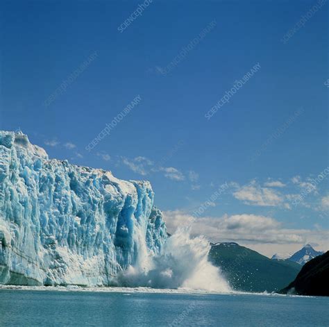 Hubbard Glacier Calving As It Reaches The Sea Stock Image E2350196