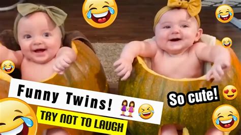 Best Of Funny Twin Baby Compilation Dont Cry Laugh Watching These