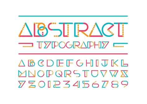 Vector Bold Condensed Grotesque Font With Gradient Shadows Uppercase