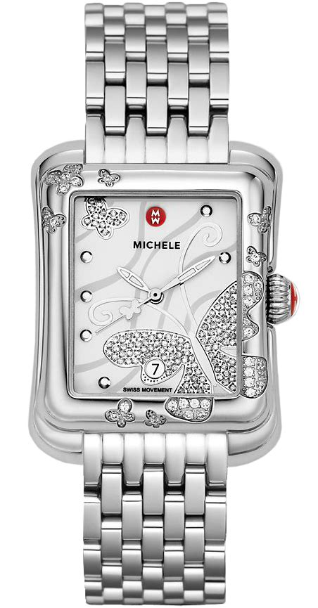Mww04b000001 Michele Extreme Butterfly Ladies Watch