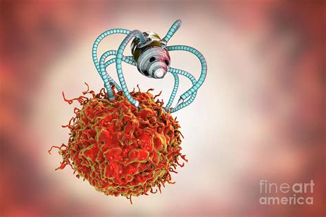 Nanorobots Attacking Cancer Photograph By Kateryna Konscience Photo
