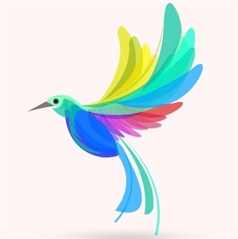 Free Colorful Summer Bird Vector Illustration Titanui