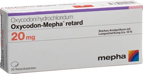 Oxycodon Mepha Retard Tabletten 20mg 30 Stück In Der Adler Apotheke