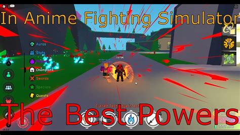 My List Of The Best Powers In Anime Fighting Simulator Youtube