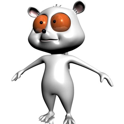 Cartoon Lemure Character Rigged 3d Model Game Ready Rigged