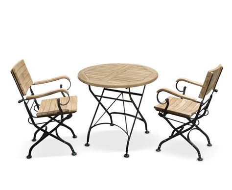 This set includes two lounge chairs. Garden Bistro Table and 2 Arm Chairs - Outdoor Patio ...