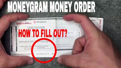 How To Fill Out Moneygram Money Order 🔴 Youtube