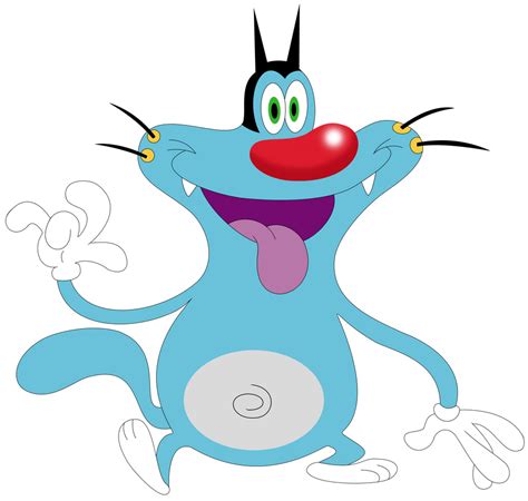 Oggy The Blue Cat Vector Oggy And The Cockroaches By Bg Enterprises On