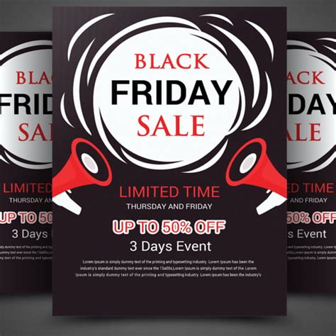 Black Friday Sale Flyer Template Template for Free ...