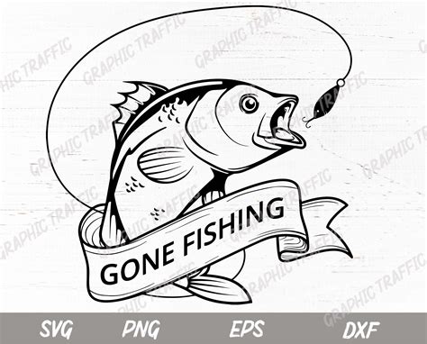 Cut Files For Silhouette Png Eps Fishing Svg Fishing Clipart Fishing