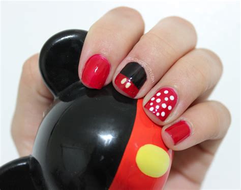 Mickey And Minnie Mouse Inspired Nail Art Slashed Beauty