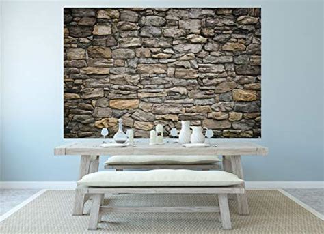 Great Art Photo Wallpaper Grey Stonewall Picture Decoration