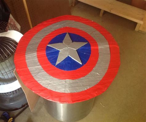 How To Make A Captain America Shield Out Of Cardboard And