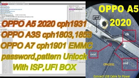 Oppo A Ufs Isp Pinout Test Point Edl Mode Off