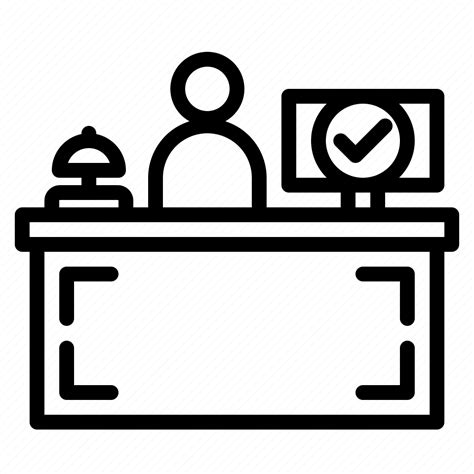 Hotel Receptionist Information Reception Icon Download On Iconfinder