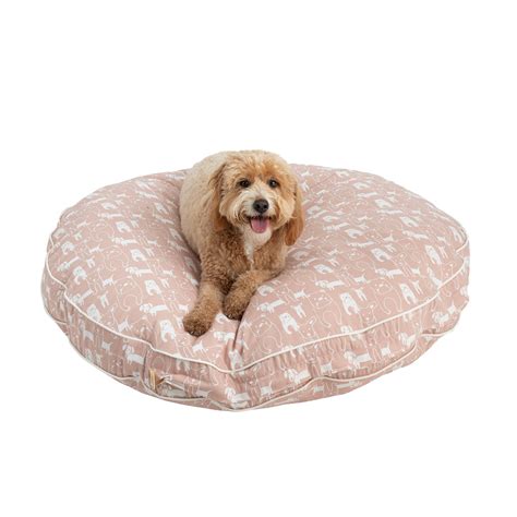 Snoozer® Pedigree Blush Indooroutdoor Round Dog Bed Dog Pillow Beds