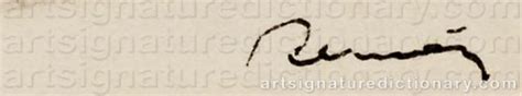 Renoir Pierre Auguste Artists Signatures And Monograms Biographies
