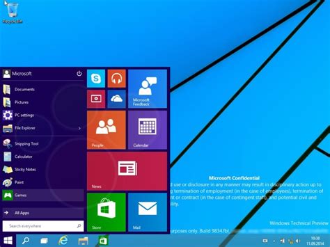 Exclusive Windows 9 Technical Preview Screenshots Photos