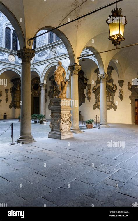 Florence Italy Palazzo Medici Riccardi Inner Courtyard Designed By