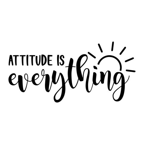 Attitude Is Everything Decal Files Cut Files For Cricut Svg Etsy