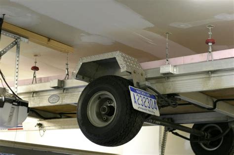 Diy Overhead Garage Storage Pulley System Garage Storage Rack