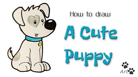 How To Draw A Cute Dogpuppy Easy Step By Step Kako Nacrtati Psa