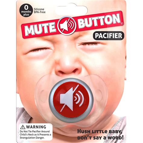Mute Button Pacifier Walmart Com Walmart Com