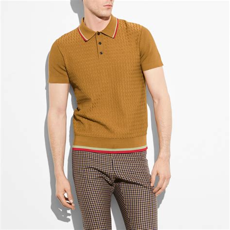 Polo Coach Mens Fashion Cardigan Knitwear Men Mens Polo T Shirts