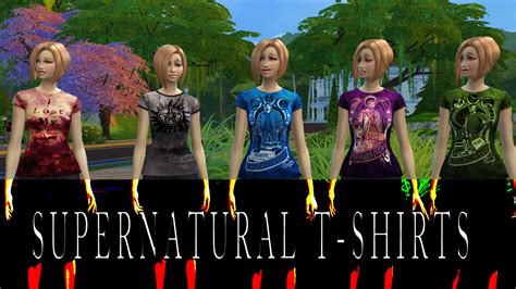 Mod The Sims Supernatural Spn T Shirts