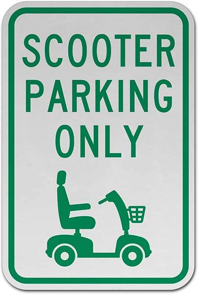 Scooter Parking Only Sign Orders Over 49 Ship Free