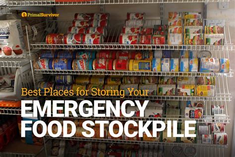 Start building your stockpile gradually so you don't go over budget when buying groceries. Best Places for Storing Your Emergency Food Stockpile