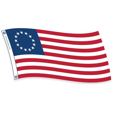 Betsy Ross Flag Usa Made Outdoor 2x33x54x65x8 Nylon Fully Sewn