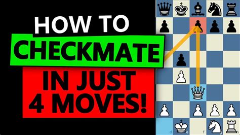 How To Checkmate In 4 Moves Scholars Mate Youtube