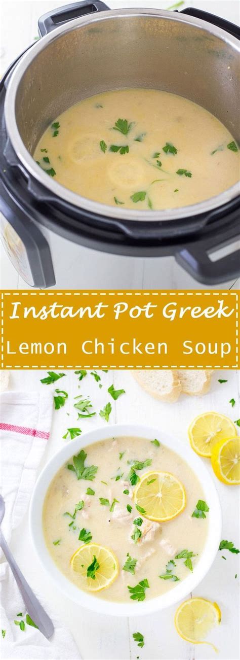 Instant Pot Greek Lemon Chicken Soup Recipe Greek