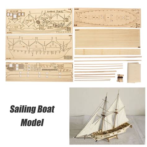 Diy Ship Assembly Model Kits Wooden Sailing Boat Scale Model Decoration