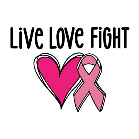 Breast Cancer Svg Pink Awareness Ribbon Svg Breast Cancer Inspire Uplift