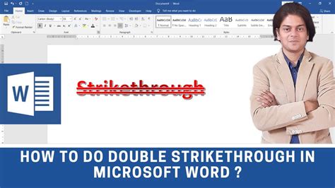 How To Do Double Strikethrough In Microsoft Word Youtube