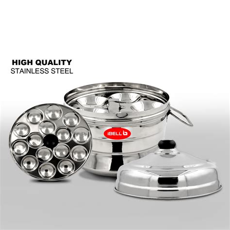 Ibell Ip13p3sm High Food Grade Idly Pot Stainless Steel Idli Pot With