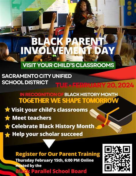 Black Parent Involvement Day Sacramento City Unified School District