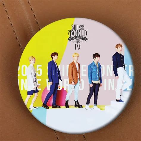 Youpop Kpop Shinee World Album Brooch K Pop Pin Badge Accessories For Clothes Hat Backpack