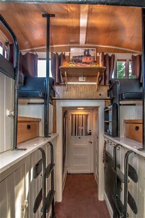 Peek Inside This Converted Caboose Tiny House For Sale Apartment Therapy
