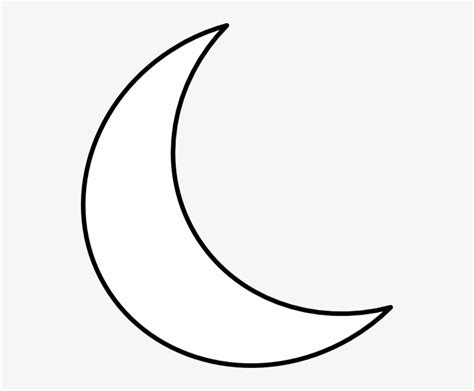 Crescent Shape Clip Art At Clker White Crescent Moon Transparent