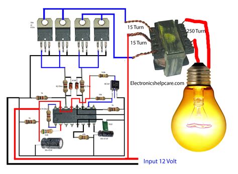 How To Make An Inverter Using 12volts Electronics Help Care