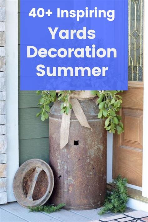 40 Inspiring Rustic Outdoor Yards Decoration Summer Yard Decorations