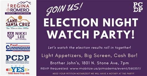 Election Night Watch Party · Pima County Democratic Party