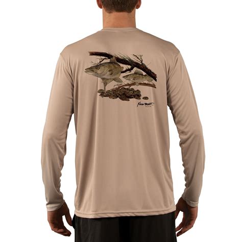 Walleye Mens Upf 50 Uvsun Protection Long Sleeve T Shirt Ebay