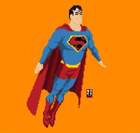 The Man Of Pixels Superman My 3rd Dc Character Hope You Enjoy R