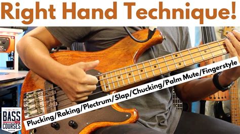 Bass Guitar Right Hand Technique Tutorial Youtube