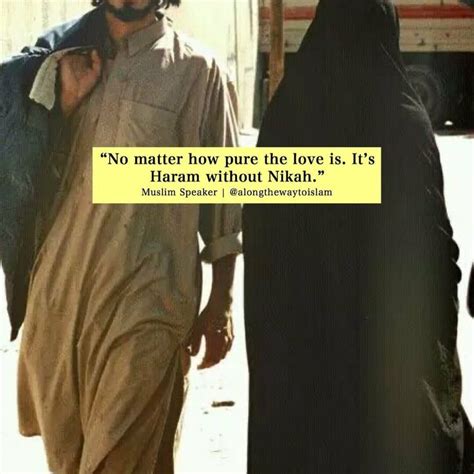 Are you a muslim couple who will be getting married soon and looking for the perfect and most beautiful islamic marriage quote to put in your guest's wedding card? Haram without Nikah 🍁 in 2020 | Islamic quotes, Nikah, Quotes